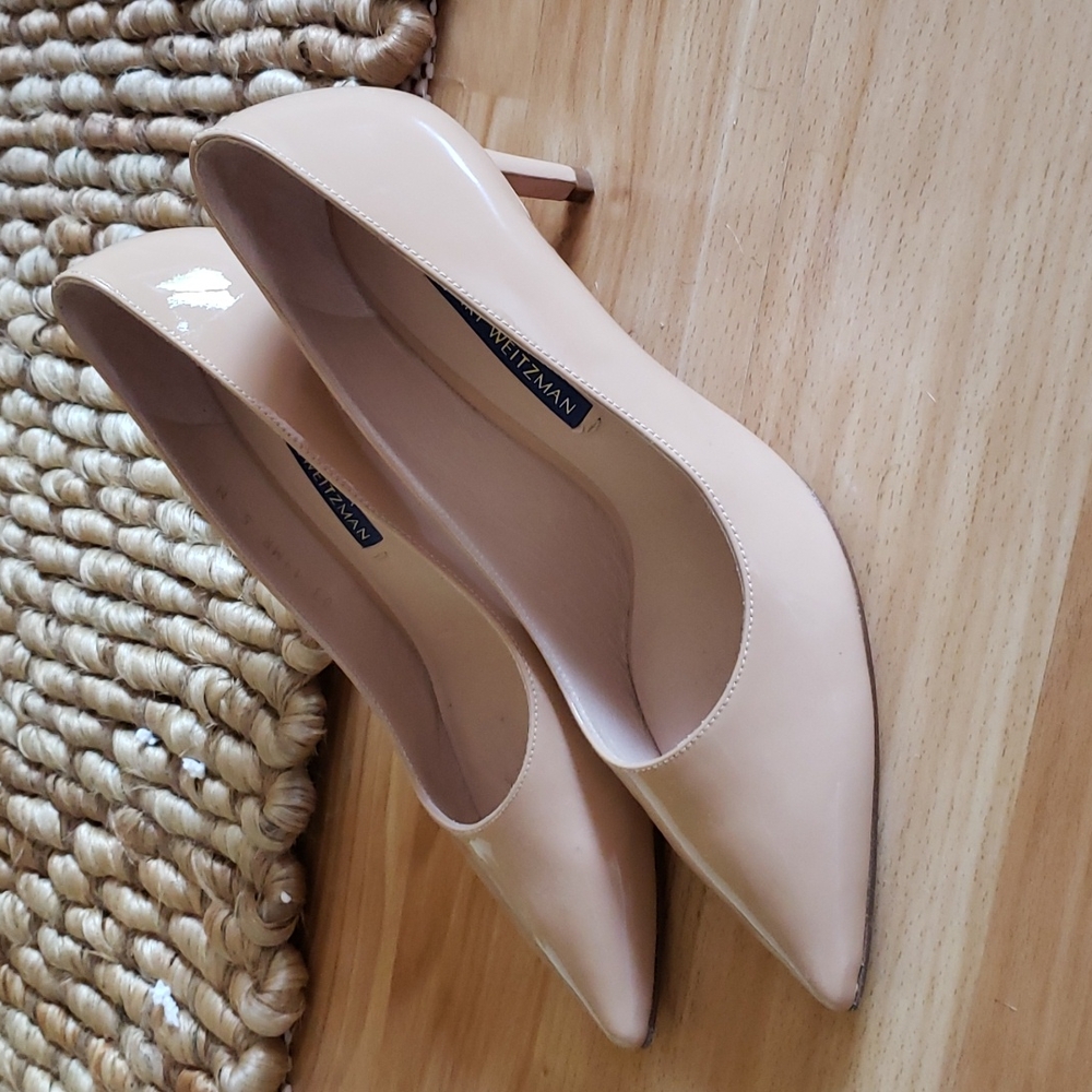 Stuart Weitzman Nude Pump Leigh 70